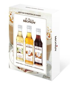 MONIN zestaw startowy syropów do kawy 3x50ml